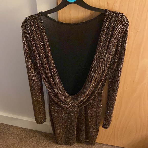 Gold Glitter Dress - Picture 2 of 2